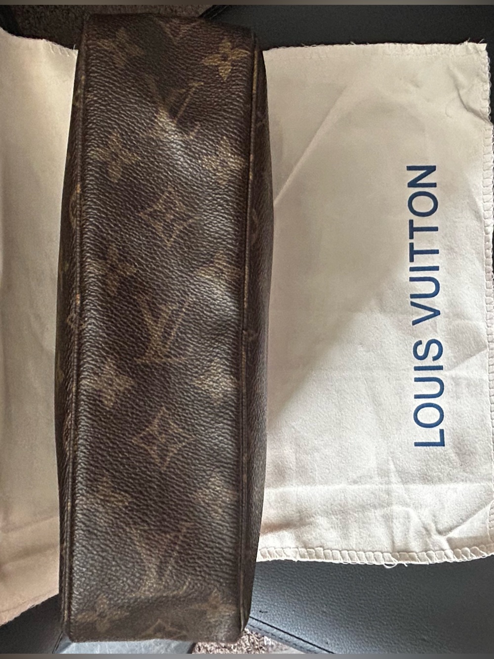 Louis Vuitton Brown Monogram Canvas Toiletry Bag- Vintage AUTHENTIC - Picture 5 of 14